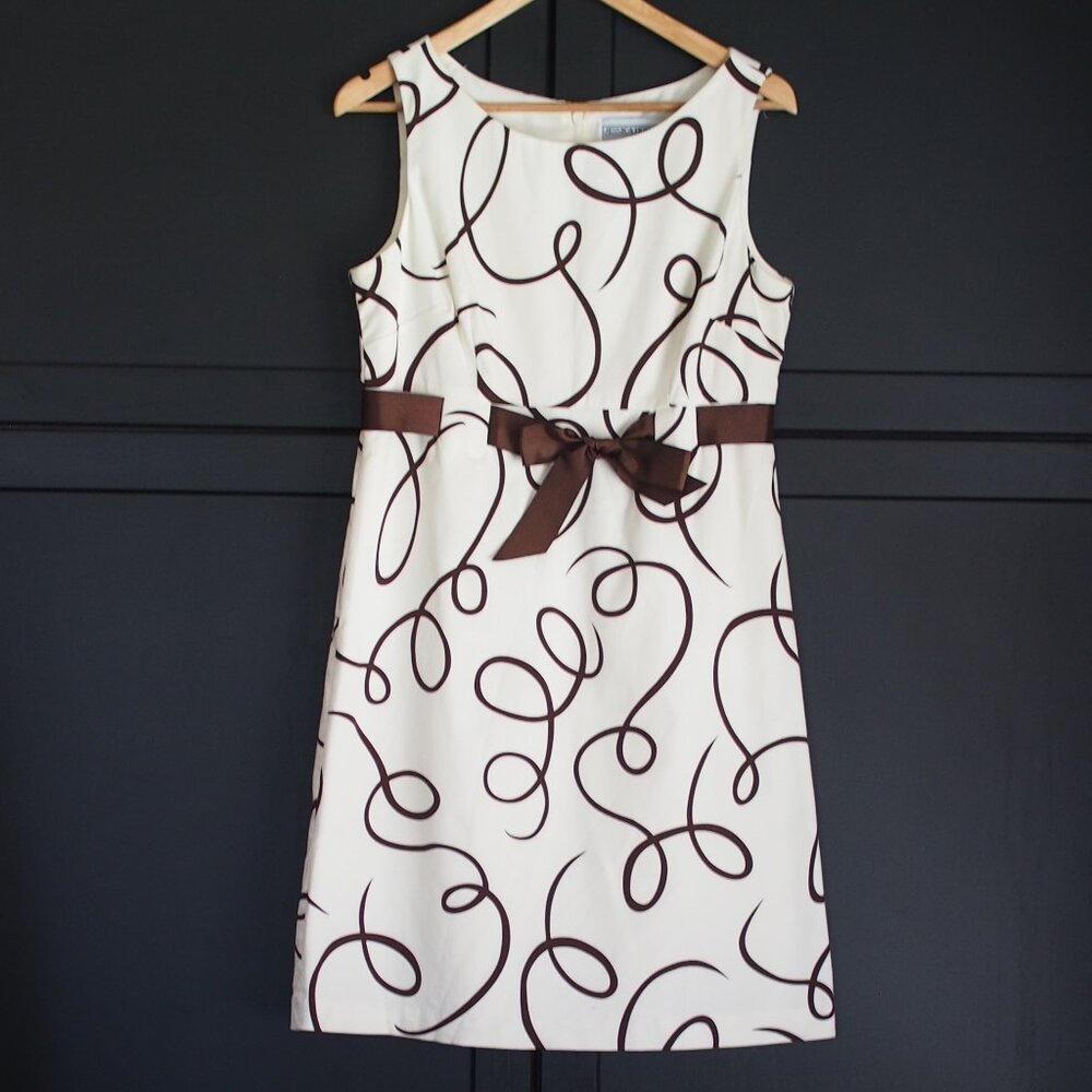 Jessica Howard | Sleeveless Midi Dress with Bow at Waist